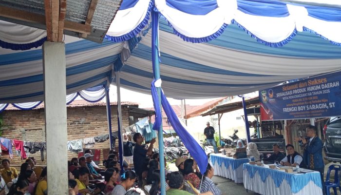 Frengki Boy Saragih Gelar Sosper Perda Pengelolaan RTH, Masyarakat Sangat Antusias Mengikutinya